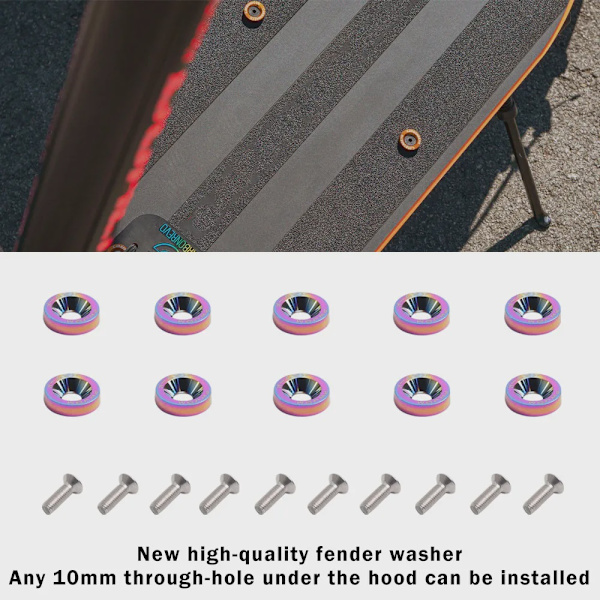 Styrskruer til elektrisk scooter, 10 stk. til Dualtron 1 2 3 Thunder Eagle Ultra Zero 9 grey