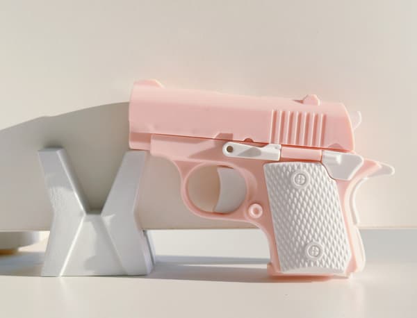 Mini 1911 3D-tryckt Fidget Gun Toy - Stress Relief ABS Plast Present för barn 1911-red