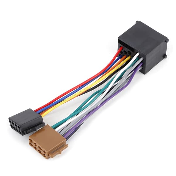 Hjælpekabel Bilradioadapter Stereoledningsnet Kabel ISO-stik Passer til E36 E46 E39 Radioledningsnet Radioadapterledningsnet black