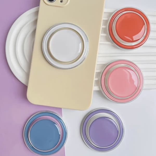 Magnetisk Foldbar Telefonholder Stativ til iPhone 16 15 Samsung Xiaomi Udvidelsesring 4
