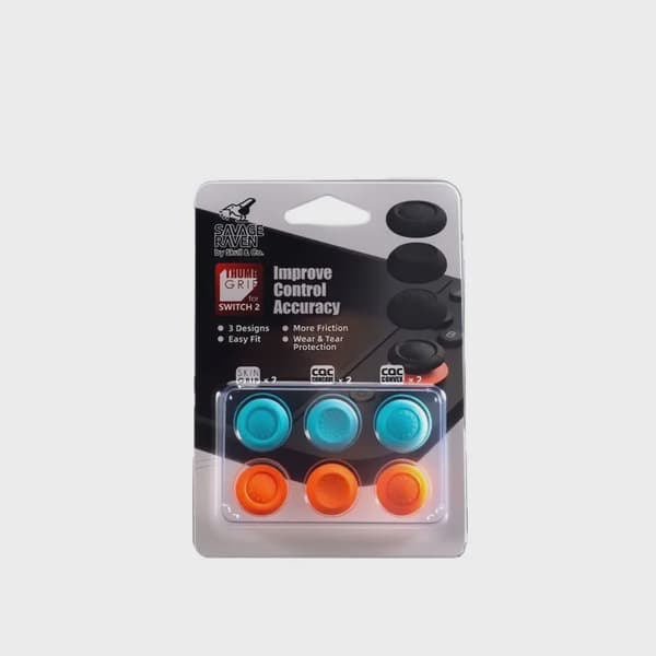 Skull Co NS2 Switch2 JoyCon Svampformad Joystickkåpa JoyCon Rocker Caps NS2 Joystickkåpa Silikon Halkfri black