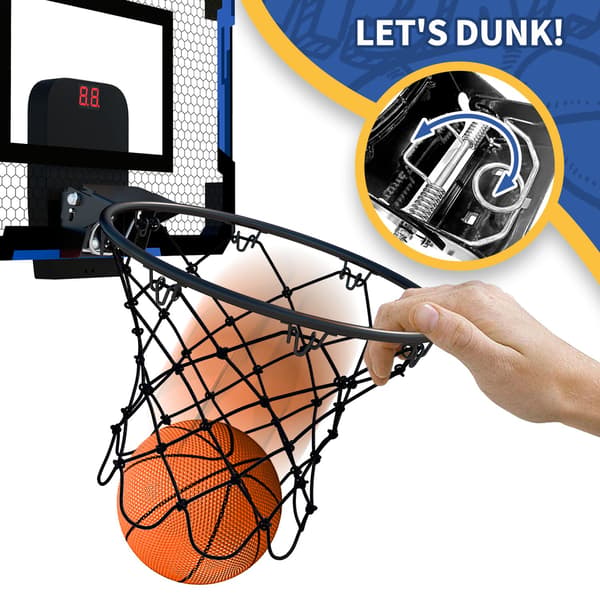 Väggmonterad mini basketbåge för barn - träningsspel inomhus och utomhus No Scoring Red