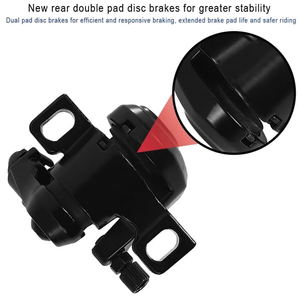 Hydraulisk skivebremsekaliber til Xiaomi M365 Pro 1S for-/baghjul til foldbart løbehjul black