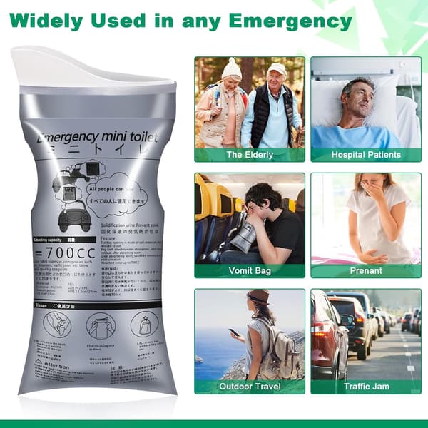 Urinpose Bil Emergency Bag Trafik, der rykkede engangsbuler unisex