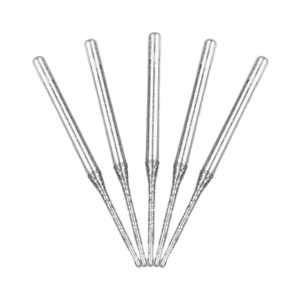 5-delade 0,8-2,5 mm diamantbelagda borrbitar 2,35 mm skaft glas jade bärnsten 5 pcs  1.2 mm