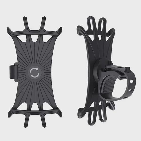 Universell stötsäker silikonhållare för sparkcykel, MTB, DVR och GPS-monteringsfäste Black