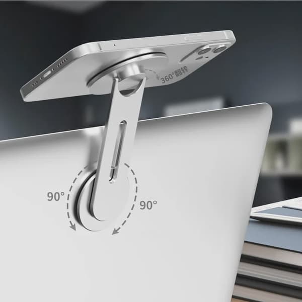 Magnetisk bilholder til Tesla Model 3/Y/X/S Magsafe iPhone 14/13/12 metal sidemontering Black