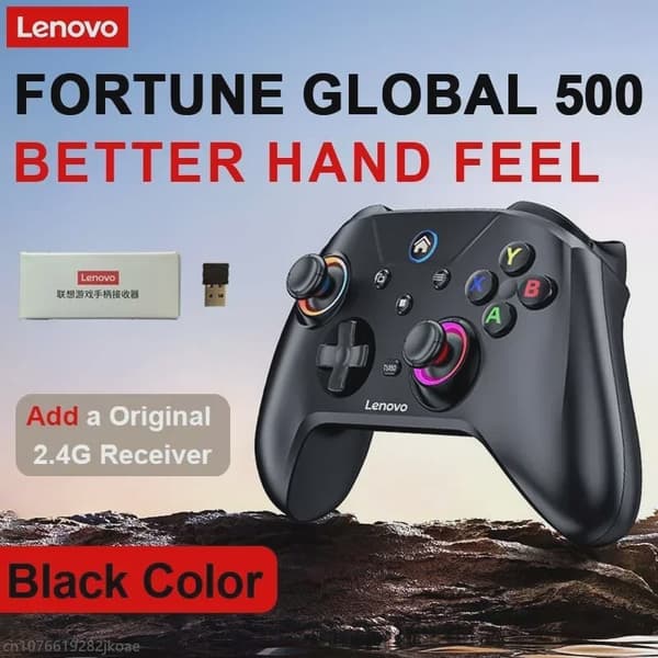 Ny Lenovo S02 trådløs controller Bluetooth-gamepad til Nintendo Switch, PC, Android TV, IOS PC-joysticks med seks akser og dobbelt vibration S02 White and Bag