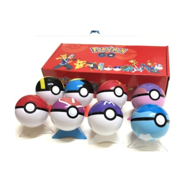 8 Pokemon figurer + 8 bas + 8 Pokéball bedste fødselsdag