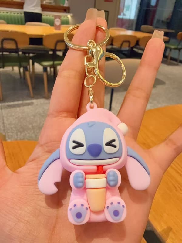 Ny Disney Stitch blind box Eat Some Thing Before SleepTrendy legetøjsfigur mode gavepose vedhæng dekoration nøglering E-NO BOX