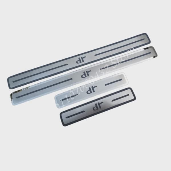 Til Chery DR 4.0 DR 5.0 DR 6.0 2020-2024 Tilbehør Rustfrit Stål Auto Dørtrin Slidplade Anti-Spark Pedal Beskyttelse Silver