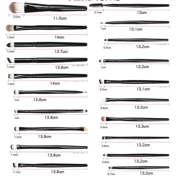 Eye Kit Makeup Brushes- 20 Pack Lila