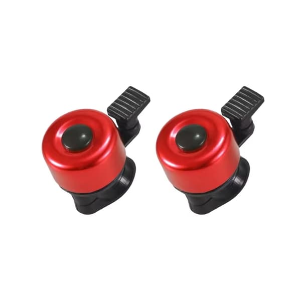 1/4 st MTB cykelklocka aluminiumlegering säkerhetsvarning cykelstyre horn black 2pcs