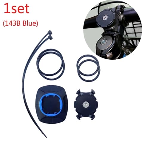 Universal Motorcykel Telefon Styrholder med Anti-Vibrationsdæmper til iPhone Xiaomi 143A Set Black