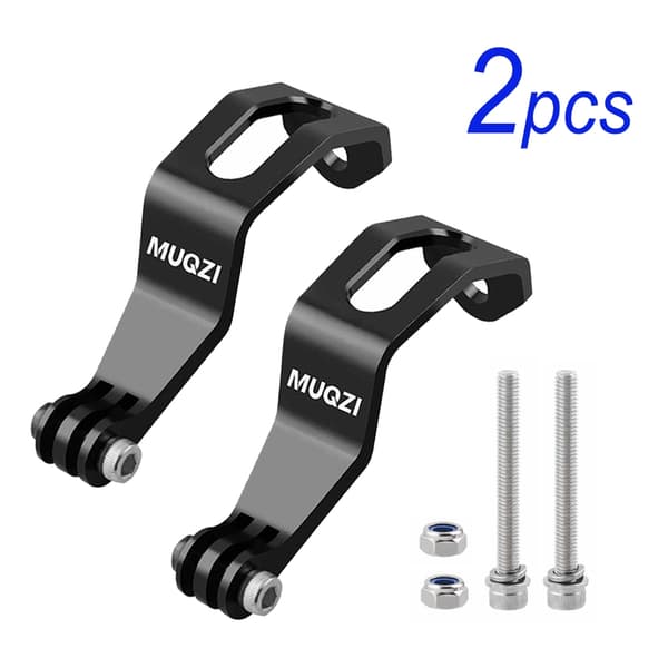 1/2 stk. aluminium cykel forlygteholder gaffelmonteringsbeslag til Brompton foldecykel Blakc-2pcs