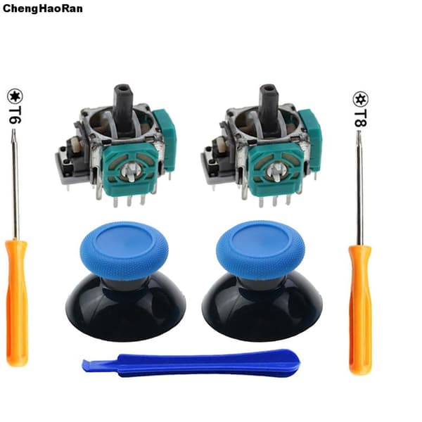 2 stk. 3D analog joystick sensormodul, potentiometre og thumbstick til Xbox One S X-serie controller H