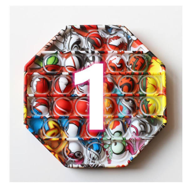 Speciell kamouflage Popit Fidget Pop It - CE Godkänd 3st färger Model 1
