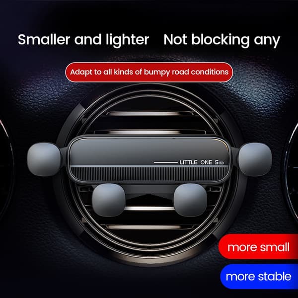 Gravity Biltelefonholder Luftventilmontering Universal Mobilstativ til iPhone 13 12 Xiaomi GPS Red Style A