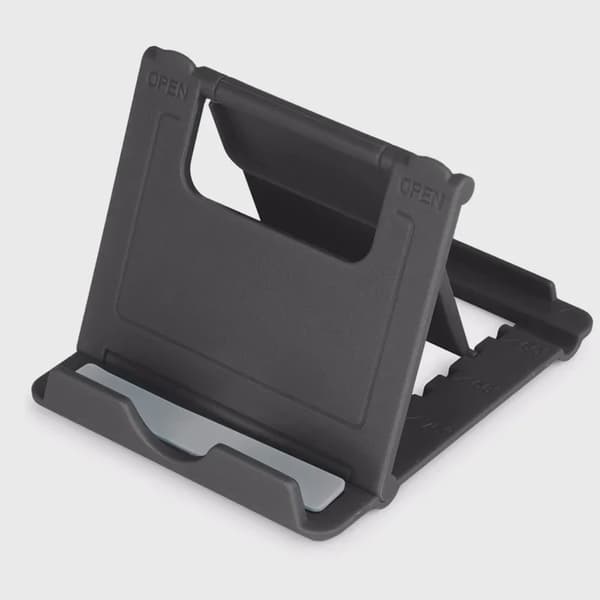 Justerbart bordstelefonställ för iPad, iPhone, Samsung, Xiaomi, Huawei – Universal Hopfällbart Black