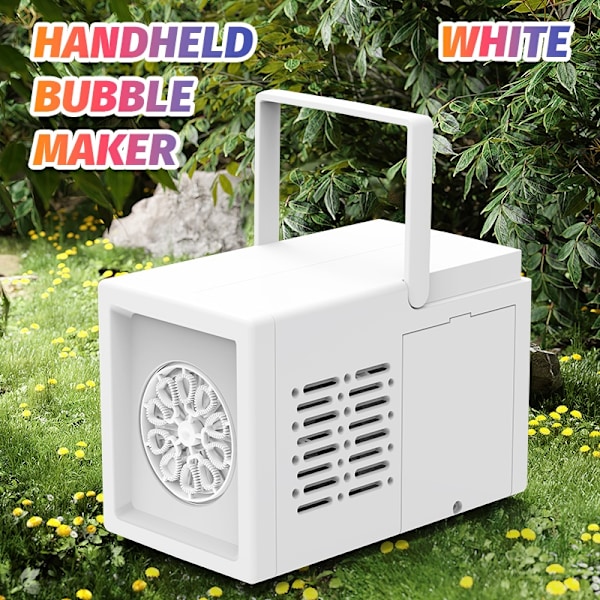 10-hullers boblemaskine - udendørs festlegetøj (uden batteri) white