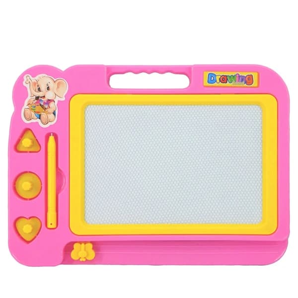 Magnetisk ritbräda för barn - färgglad konstdyna, pedagogiskt graffitiverktyg, perfekt present Pink 1PCS