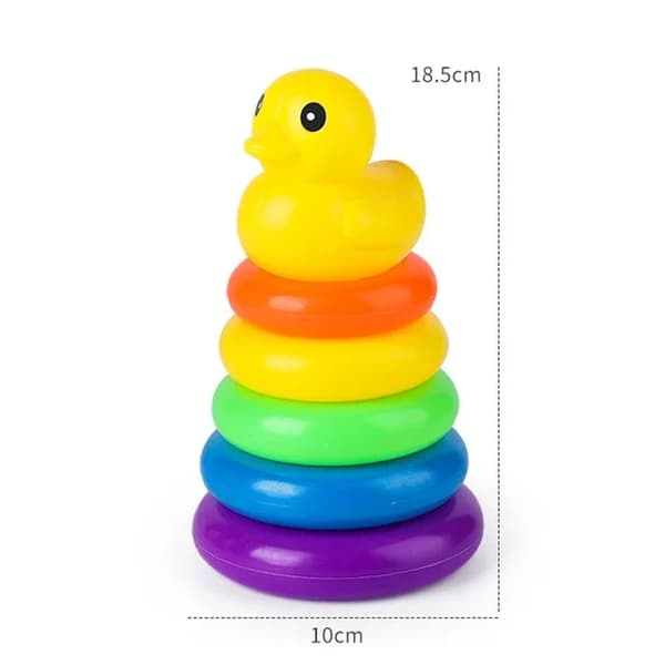 Montessori Rolling Ball Tower Leksak för spädbarn 1-3 år - Stacking Track Educational Game ST649