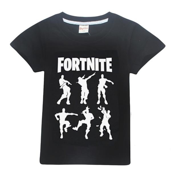 Fortnite T-Shirt för Barn (Silhouettes)- storlek 160 Svart