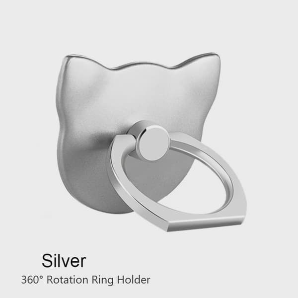 360° roterbar foldbar universal telefonholder fingerringstativ til iPhone Xiaomi tablet Rose Gold