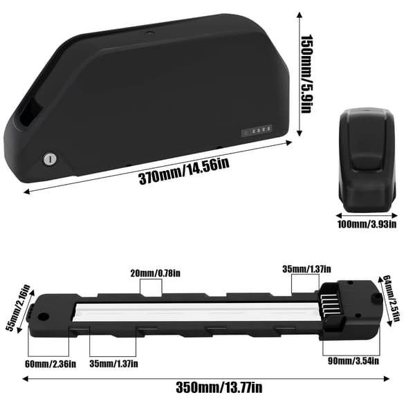 Polly MAX 70 stk. 21700 batterikasse med holder til elcykel-underrør 36V Case