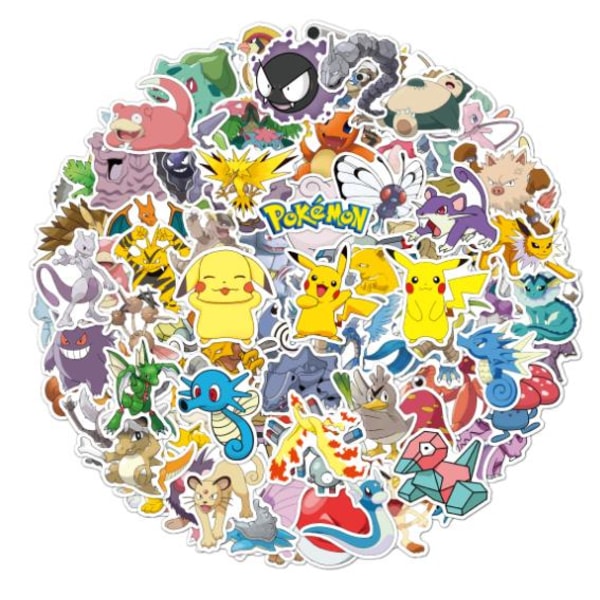 100 Pokemon Pokémon -klistermærker