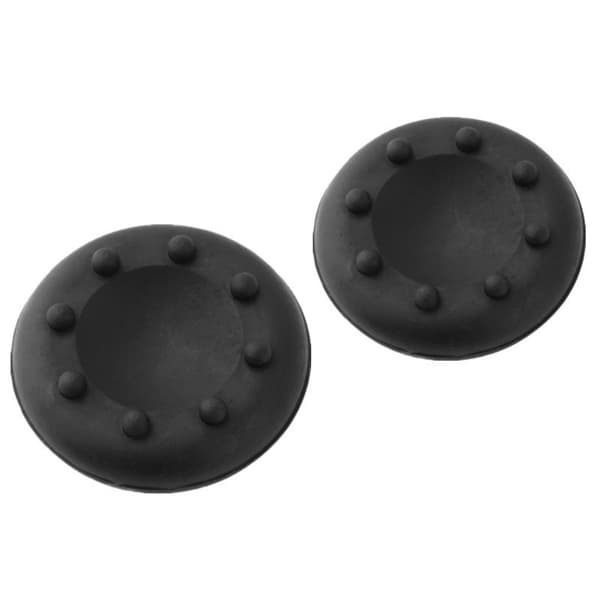 2 stk. til PS3 PS4 XBOX 360 gummi silikone hætte analog controller silikone hætte dæksel thumb stick greb joystick hætter tilbehør black
