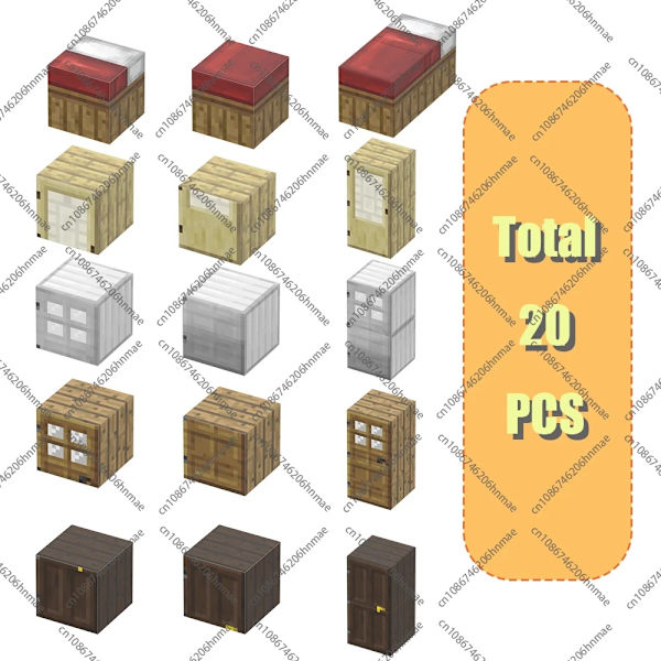 Magnetiske byggeklodser sæt til børn 3+ - Mine World Magnet Cube Stabling Construction Legetøj Random 10 cubes