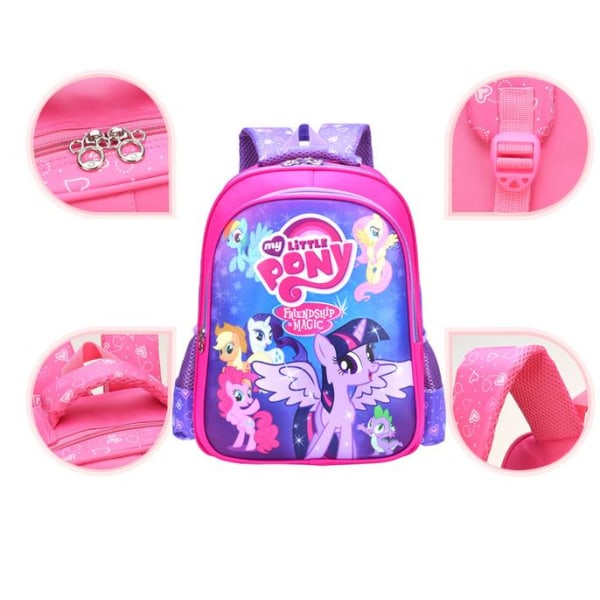 My Little Pony Rygsæk skoletaske - Ponyville - 2 modeller Pink