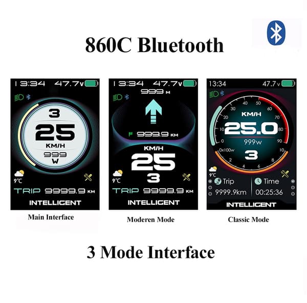 BAFANG CAN-Protocol Elcykel Display 860C 600C 530S DPC18 P860C Bluetooth Midtermotorsæt CAN 600C Common
