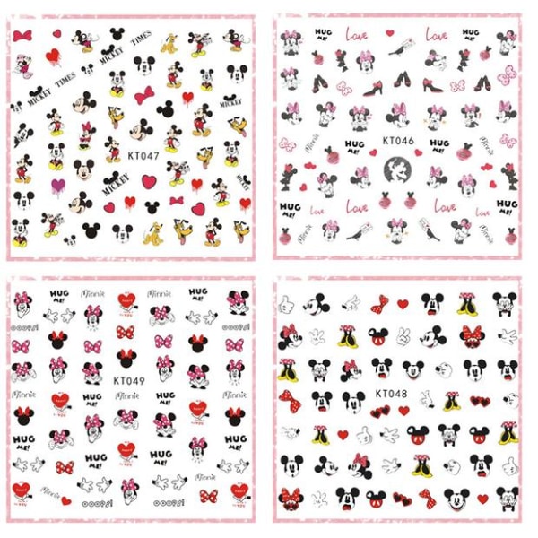 Disney Nagel Stickers 170st Nagelklistermärken 5st Modell Minnie Mouse