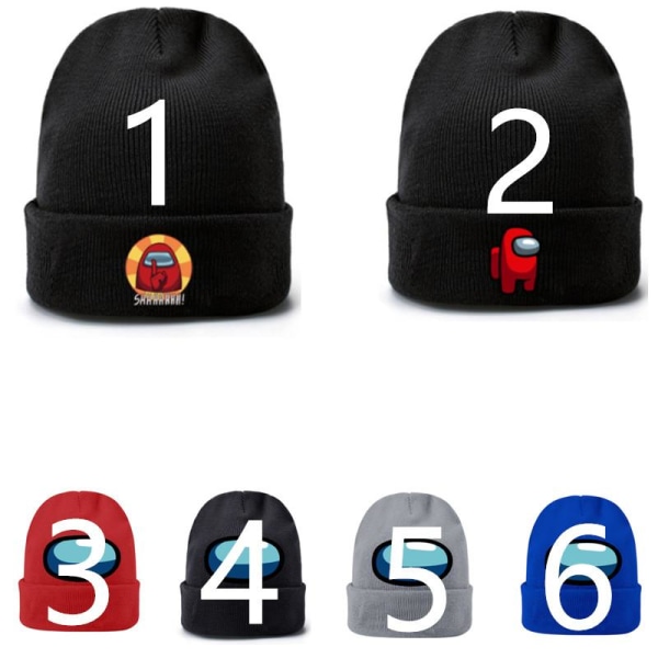 Among Us Cap Hat Bobble Hat, Lasten hattu Model 1 ddec | Model 1 | Fyndiq