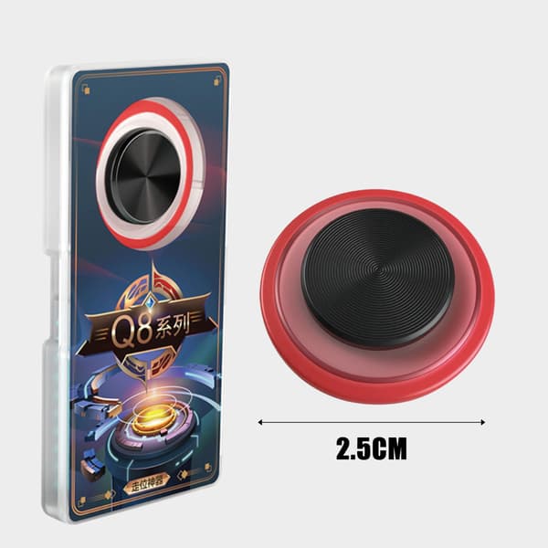 Smartphone-kontroll Joystick Spelkontroll Pekskärm Joypad för iPad iPhone Android Surfplatta Smidig Spelkontroll White Bundle 1PCS