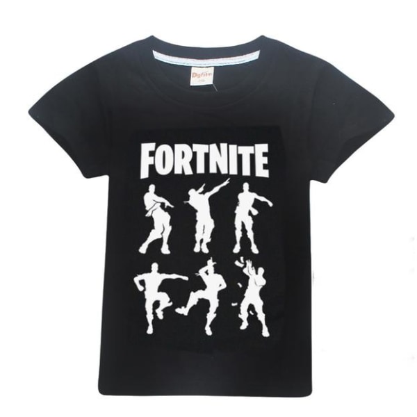 Fortnite T-shirt til børn (silhuetter) Black 160