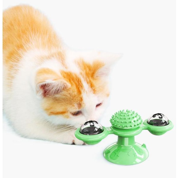 Väderkvarn Leksaker för katter Pussel virvlande skivspelare toy