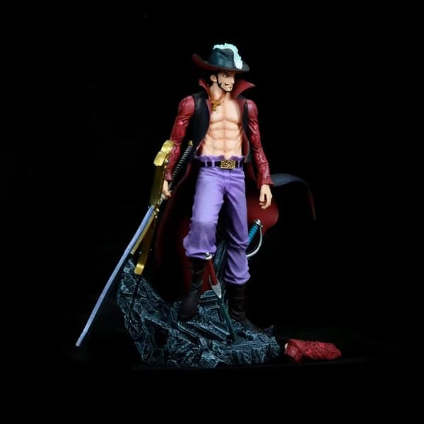 28 cm Dracule Mihawk One Piece Figur - PVC model statue til samlere og gaver no box