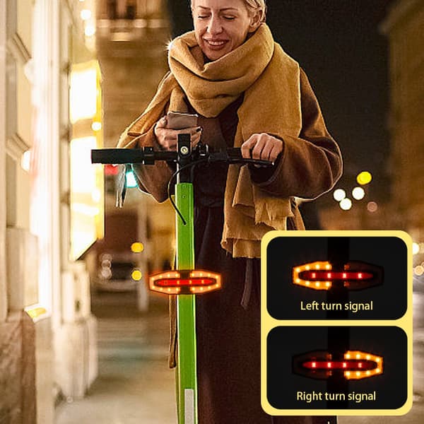 USB-uppladdningsbart vattentätt LED-bakblinkers för M365 Pro 2 MI 4 elscooter Update Model