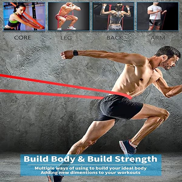 Latex Stretch Resistance Band Expander Elastiska band för Sport Pull Up Assistance Band Hemträning Pilates Gym Utrustning HANDLE