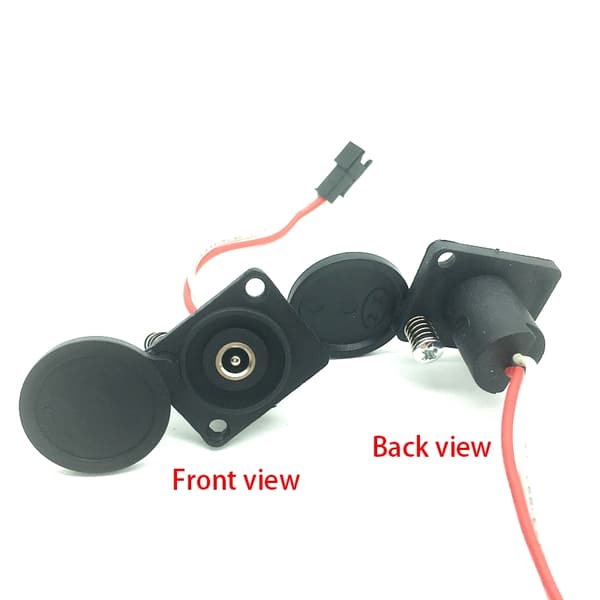 Elcykelopladerstik 36V/48V litiumbatteri DC 2.1/2.5 han-hunstik A2