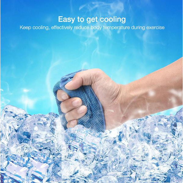 Cooling Towel Cooling towel Sports towel Cooling towel 3 colours Blue