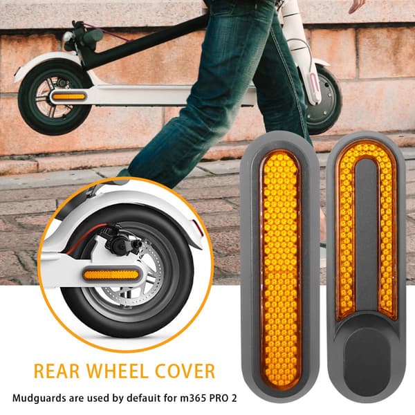 Xiaomi M365 Pro 2 1S Elscooter Hjulskydd Fram Bak Reflekterande Säkerhetsdekal 2pcs
