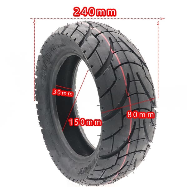 80/65-6 HOTA gummidæk og slange af høj kvalitet, 10 tommer, til Zero elektrisk scooter outer tyre