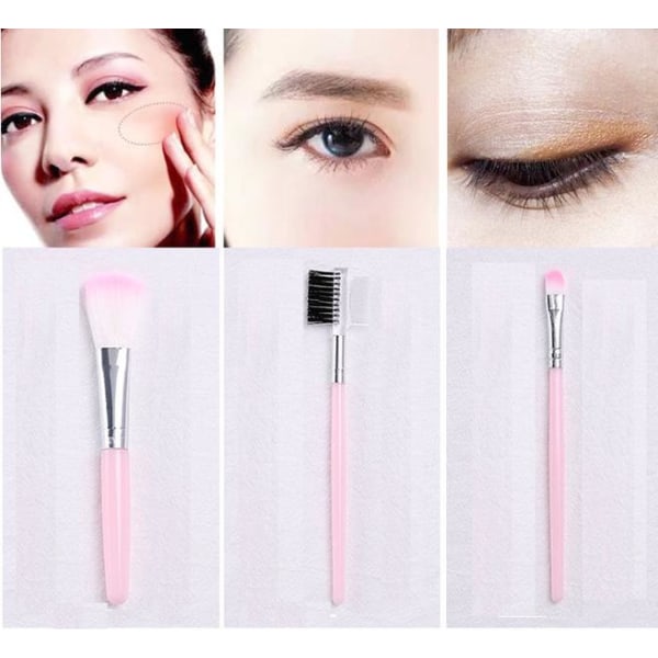 Make-up brush set in 5 parts - Make Up brush 5 pcs Make-up brushes