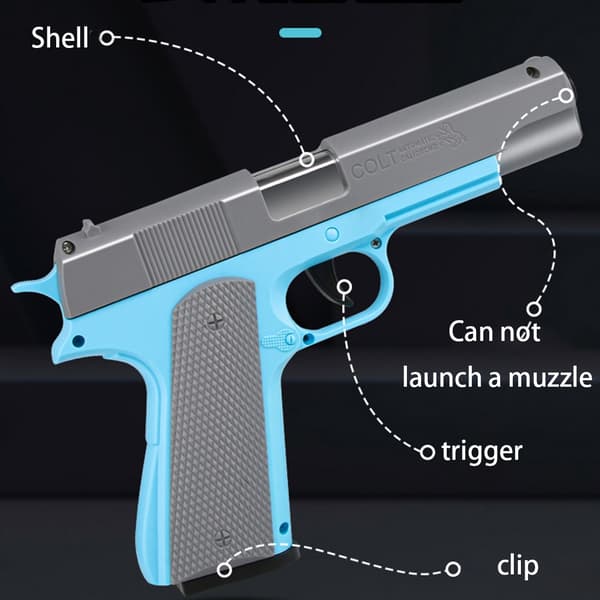 3D-printet Gravity Legetøjspistol-model - M1911 & Desert Eagle Design til fidgeting og stresslindring Style-7