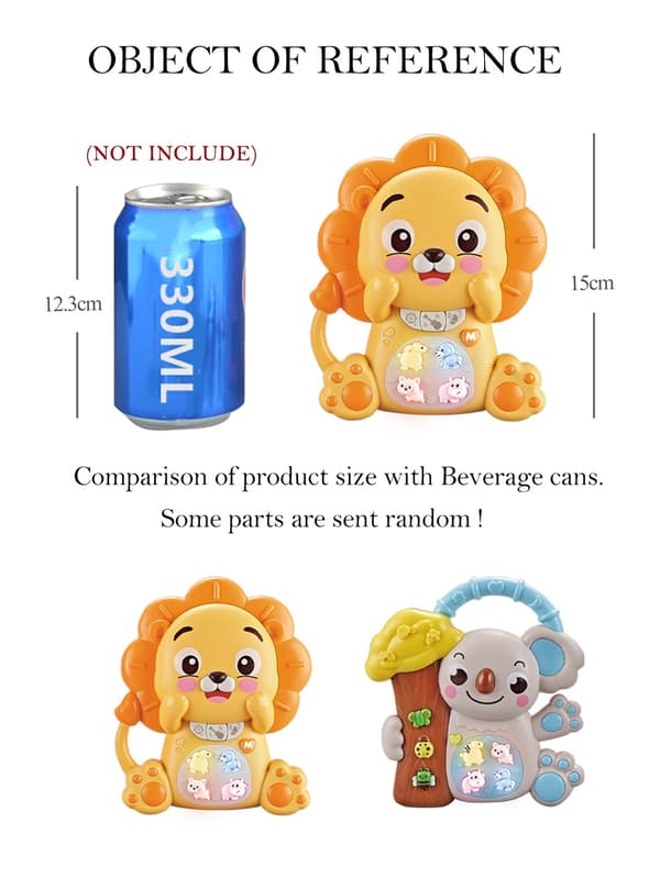 Cartoon Animal Keyboard Klaver til børn 3+, multi-mode lyde og lys, pædagogisk legetøj Koala