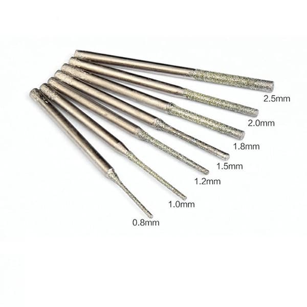 10/20-delt 0,5-2,5 mm diamantbelagt borehoved til fliser, smykker, glas 10 pcs  1.8 mm